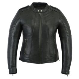 Women leather fashion jackets